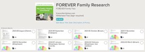 Screenshot of family research