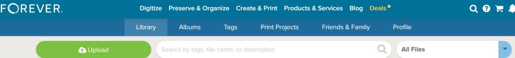 image of FOREVER navigation bar
