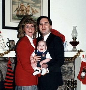 Young couple with child