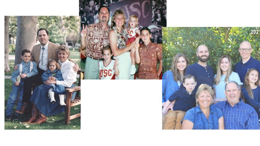 Photo collage of 3 phses of kids growing older