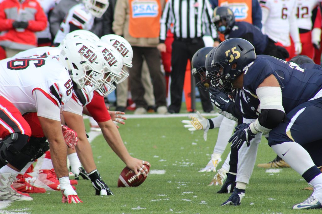Photo of line of scrimmage